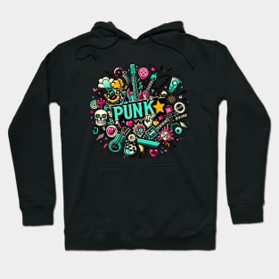 Melodic Maelstrom: The Spirit of Punk Rock Hoodie